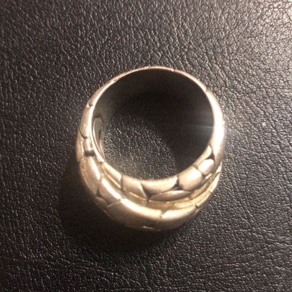 . 925 Sterling Silver Dot / Tortoise Ring 10.6g - Picture 6 of 7